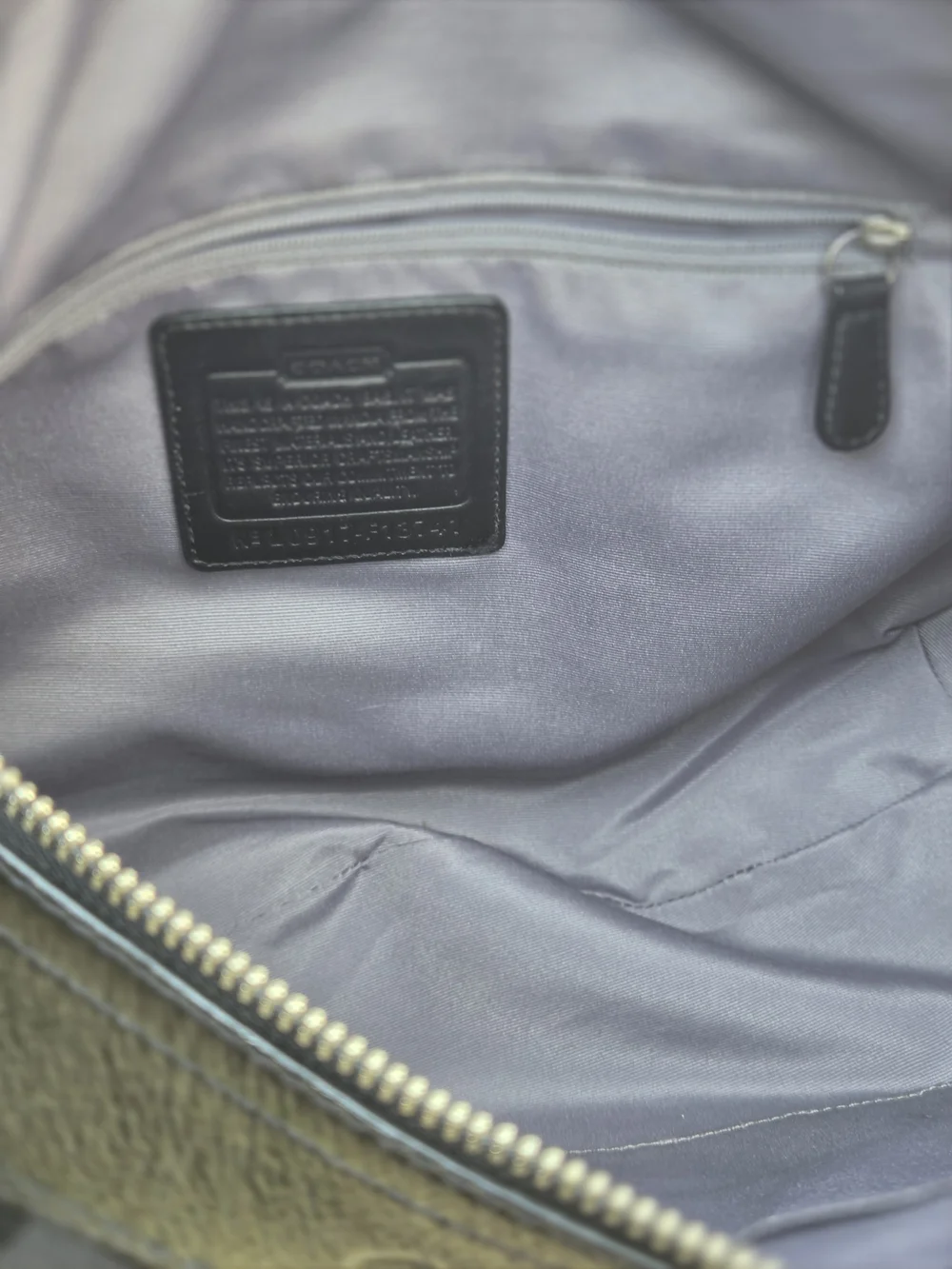 Coach Black Signature Hobo Bag
